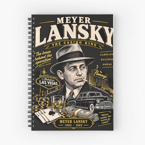 Item preview, Meyer Lansky Vintage Gangster Poster – Las Vegas Casino & Mafia History Art designed and sold by Marginalia Workshop.