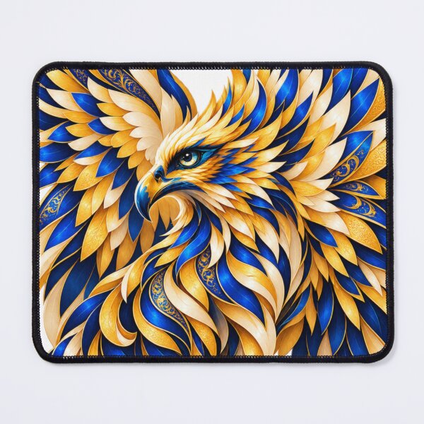Item preview, Golden Azure Phoenix designed and sold by NeuroArtGallery.