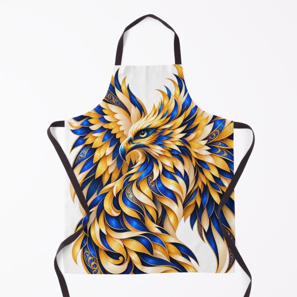 Item preview, Golden Azure Phoenix designed and sold by NeuroArtGallery.