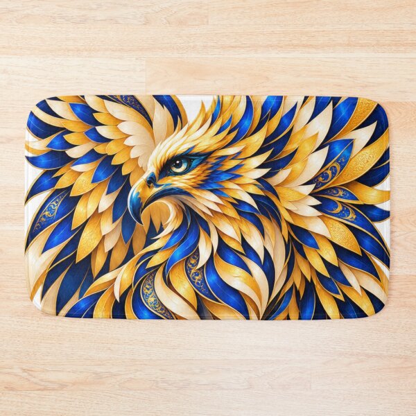 Item preview, Golden Azure Phoenix designed and sold by NeuroArtGallery.