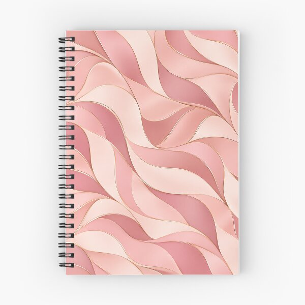 Item preview, Pink Satin Waves — Blush & Rose Abstract Pattern designed and sold by VibnWalls.