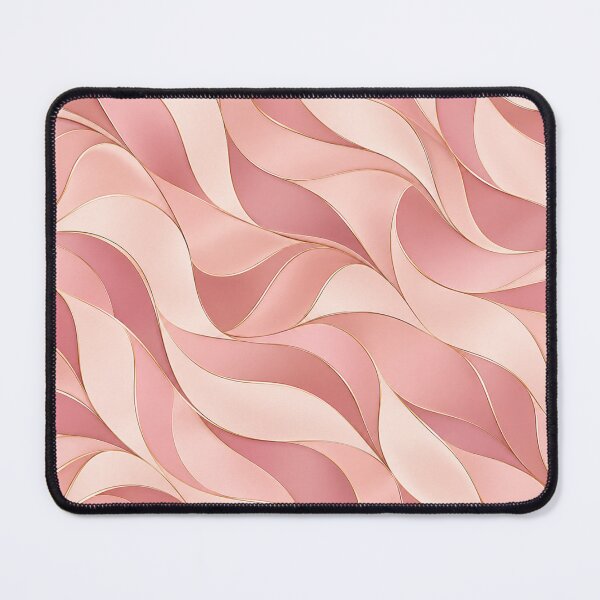 Item preview, Pink Satin Waves — Blush & Rose Abstract Pattern designed and sold by VibnWalls.