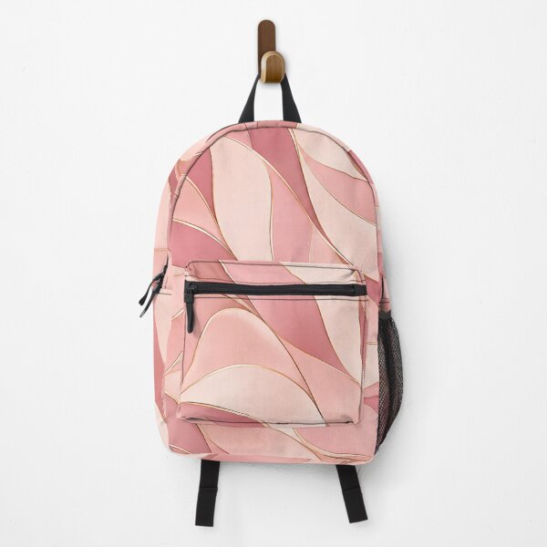 Item preview, Pink Satin Waves — Blush & Rose Abstract Pattern designed and sold by VibnWalls.
