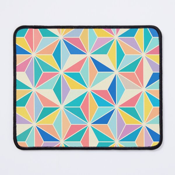 Item preview, Colorful Japanese Star Pattern in Pastel Triangles designed and sold by JapaneseWagaraStudio.