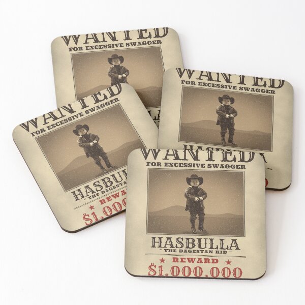 Item preview, Wanted Hasbulla The Dagestan Kid Western Poster designed and sold by TeamHasbulla.
