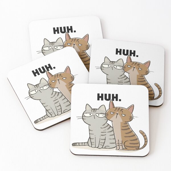 Item preview, Two Cats Saying Huh designed and sold by 123Long.