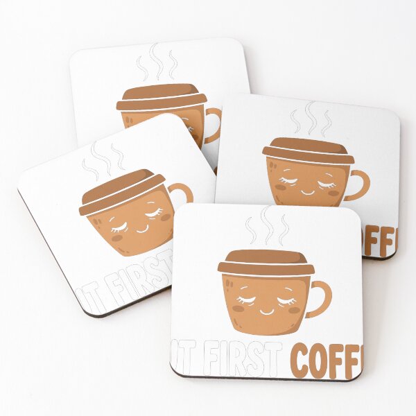 Item preview, But First Coffee Funny Coffee Lover Shirt designed and sold by Djbobbi.