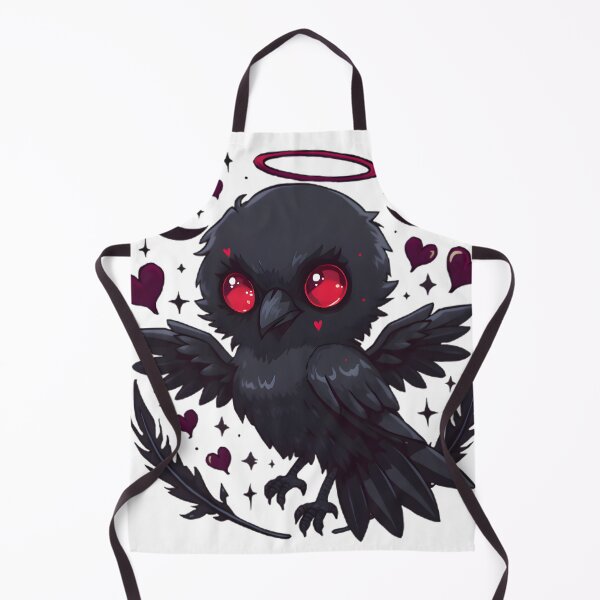 Item preview, Cute Gothic Crow with Red Eyes & Halo | Dark Romantic Raven Aesthetic designed and sold by dreamz-world.