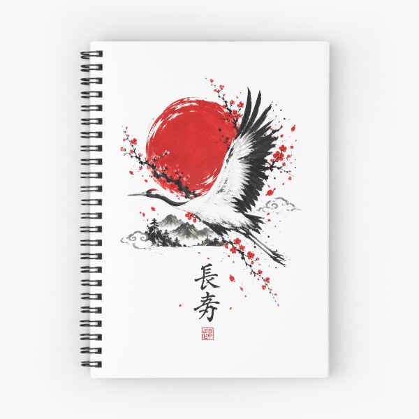 Item preview, Japanese Crane Sumi-e, Japanese Ink Painting, Elegant Crane, Asian Art, Traditional Japanese designed and sold by Cchotlan.