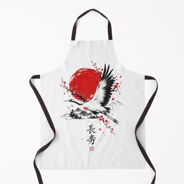 Item preview, Japanese Crane Sumi-e, Japanese Ink Painting, Elegant Crane, Asian Art, Traditional Japanese designed and sold by Cchotlan.