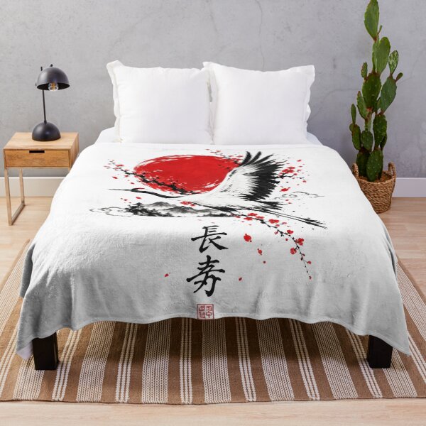 Item preview, Japanese Crane Sumi-e, Japanese Ink Painting, Elegant Crane, Asian Art, Traditional Japanese designed and sold by Cchotlan.