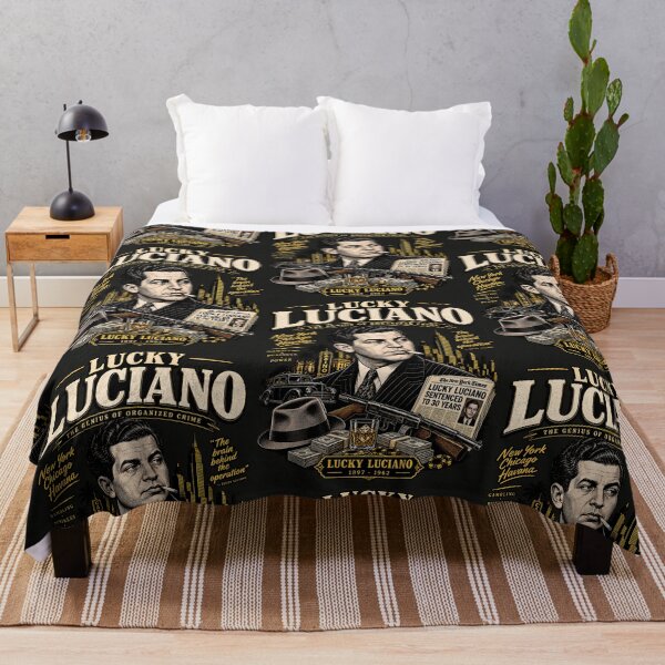 Item preview, Lucky Luciano Vintage Gangster Poster – Mafia History & Old New York Art designed and sold by Marginalia Workshop.