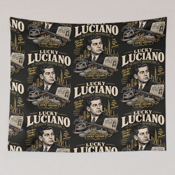 Item preview, Lucky Luciano Vintage Gangster Poster – Mafia History & Old New York Art designed and sold by Marginalia Workshop.