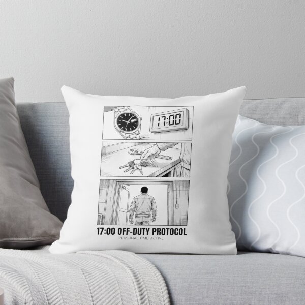 Item preview, 1700 Off Duty Protocol Work Humor Manga Style designed and sold by SplashTastic.