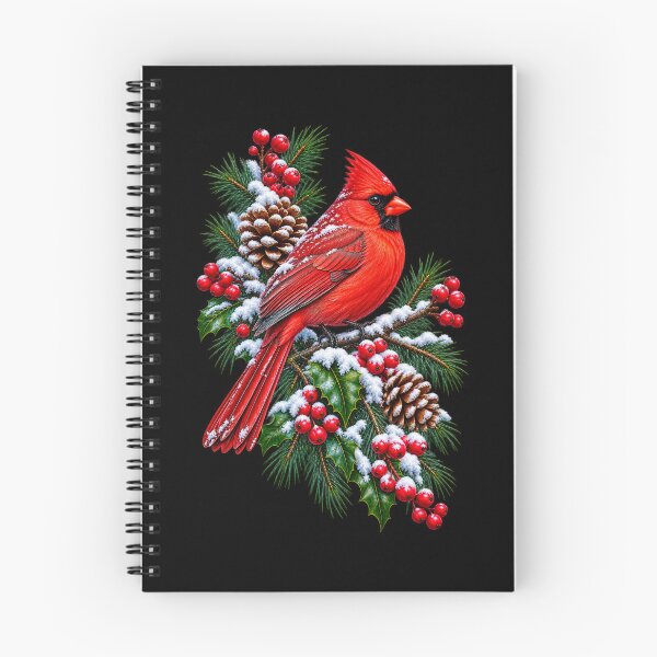 Item preview, Cardinal on Snowy Branch Winter Bird Christmas Nature Design designed and sold by RockitBaby.