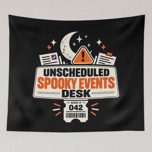 Item preview, Unscheduled Spooky Events Desk - Halloween Office Humor designed and sold by CasaMio.