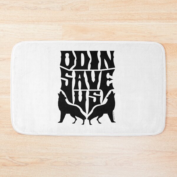 Item preview, Odin Save Us - Geri & Freki Wolves designed and sold by odinodinasatro.