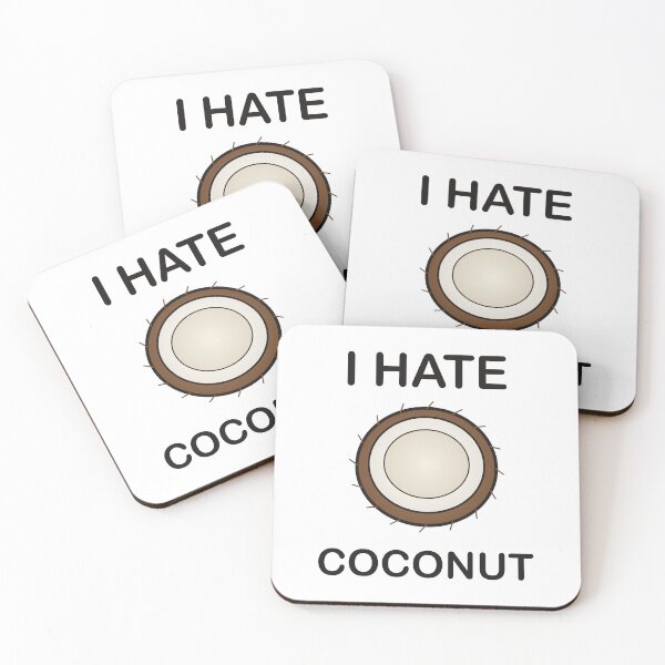 Item preview, I Hate Coconut - Funny Picky Eater Gift designed and sold by I HATE IT!.