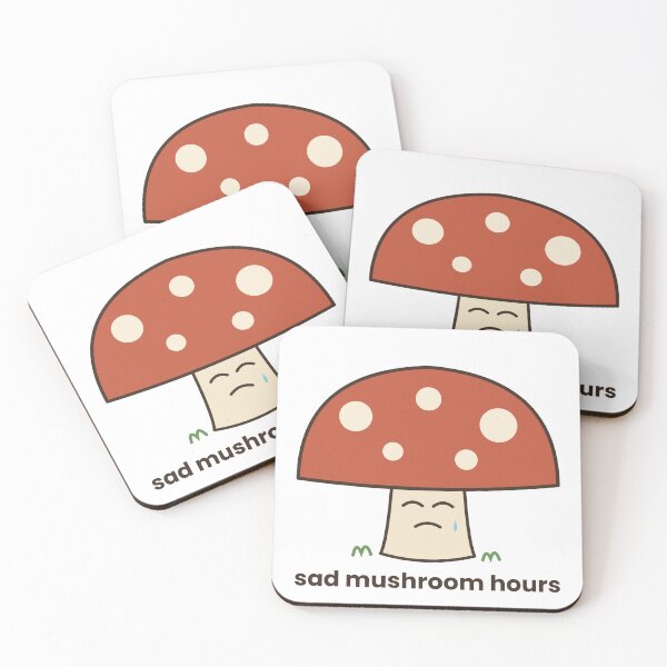 Item preview, Sad Mushroom Hours – Cute Goblincore Mushroom designed and sold by Seangean5.