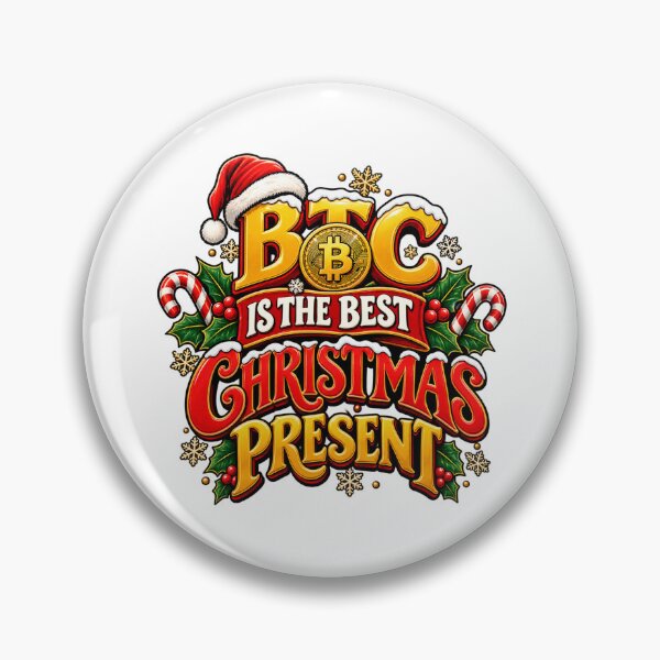 Item preview, BTC Is The Best Christmas Present – Funny Bitcoin Christmas Gift designed and sold by LittleDyzell.