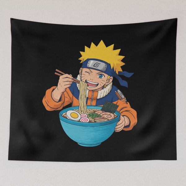 Item preview, Naruto Eating Ramen designed and sold by Yetlenownew1959.