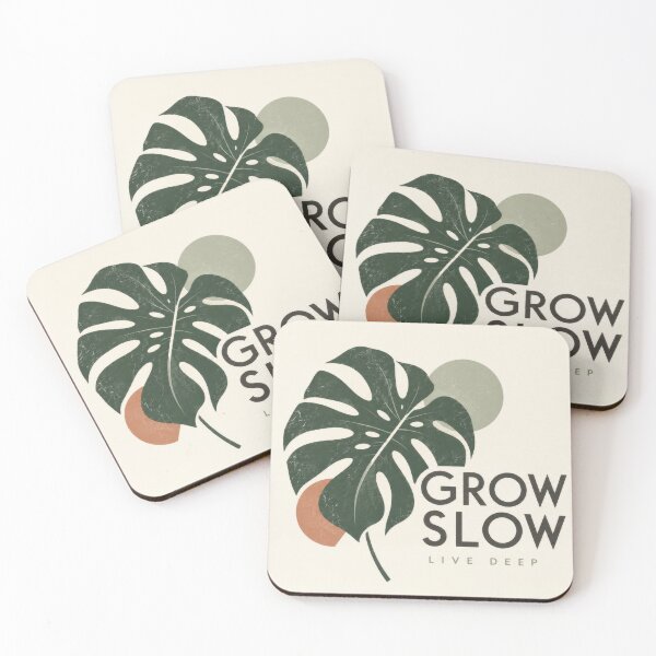 Item preview, Grow slow and live deep with nature designed and sold by anytka.