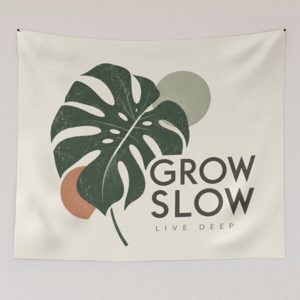 Item preview, Grow slow and live deep with nature designed and sold by anytka.