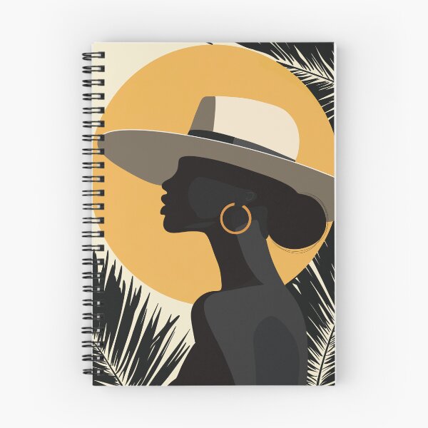 Item preview, Minimalist Boho Woman with Hat - Tropical Sun Silhouette designed and sold by ByBiancaArt.