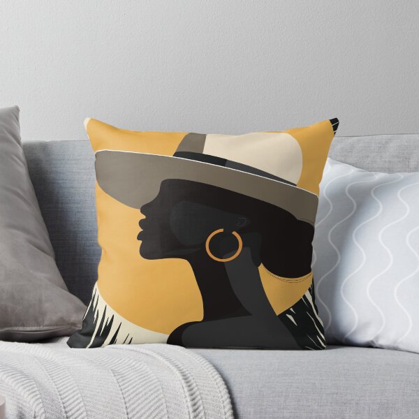 Item preview, Minimalist Boho Woman with Hat - Tropical Sun Silhouette designed and sold by ByBiancaArt.