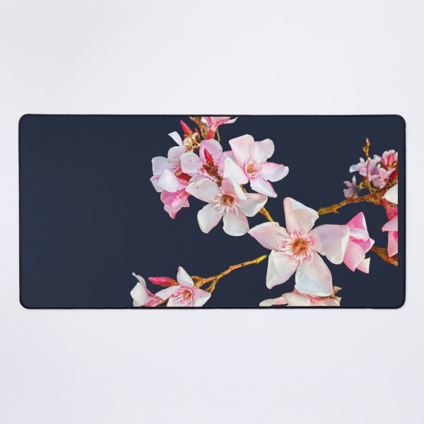 Item preview, Soft Pink Oleander Blossoms - Isolated Botanical Branch Art designed and sold by BalkanBloomArt.