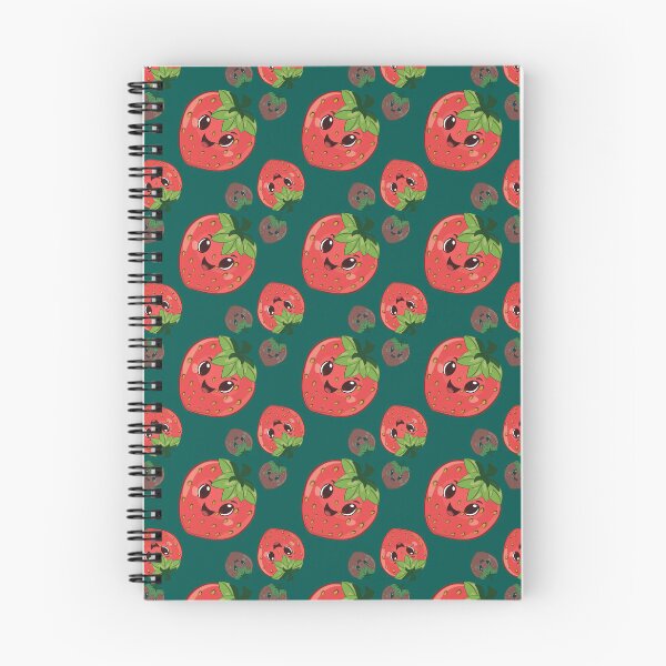 Item preview, Cute Kawaii Smiling Strawberry Pattern designed and sold by photossmirnov.