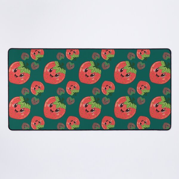 Item preview, Cute Kawaii Smiling Strawberry Pattern designed and sold by photossmirnov.