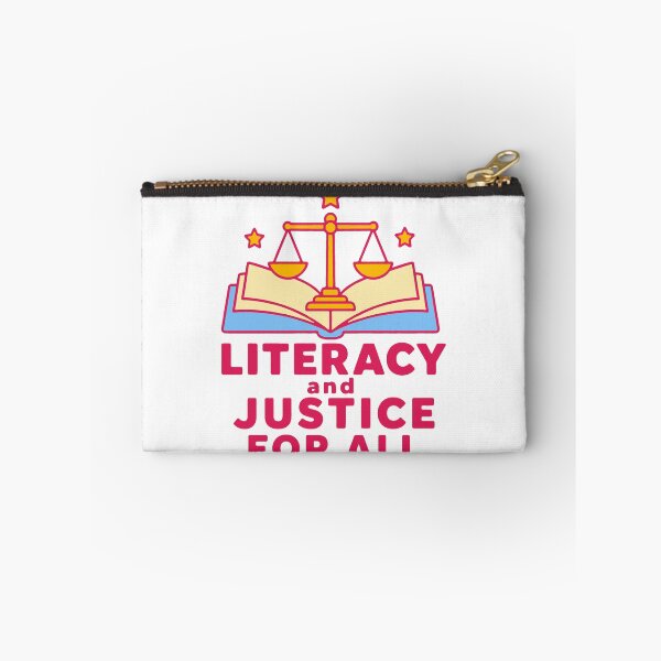 Item preview, Literacy and justice for all - funny librarian teacher reading designed and sold by GagShots.