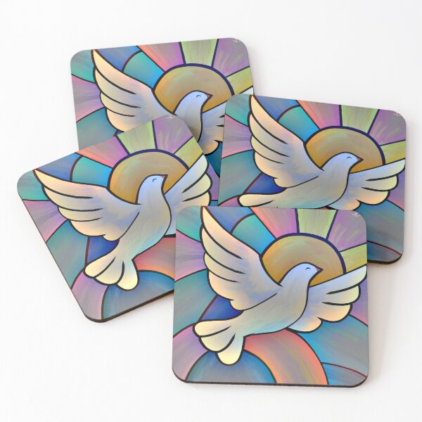 Item preview, Stained Glass Dove designed and sold by everafterhue.