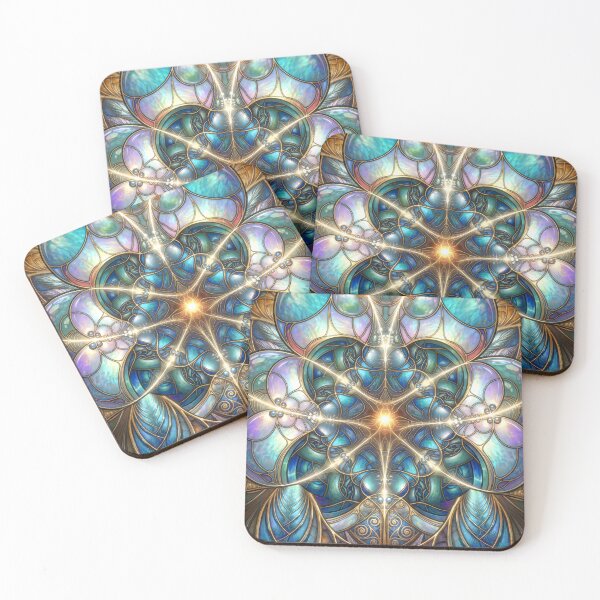 Item preview, Stained Glass Cosmic Fractal designed and sold by Frackxion.