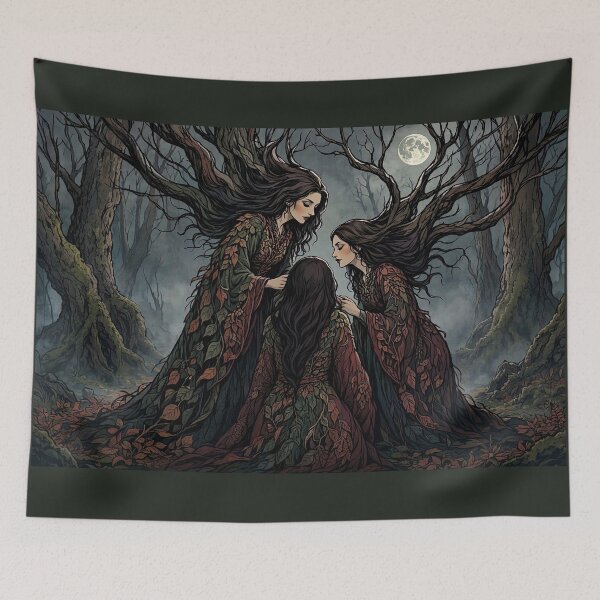 Item preview, Autumn Witches of the Wild Wood designed and sold by Roberta Calabrese.