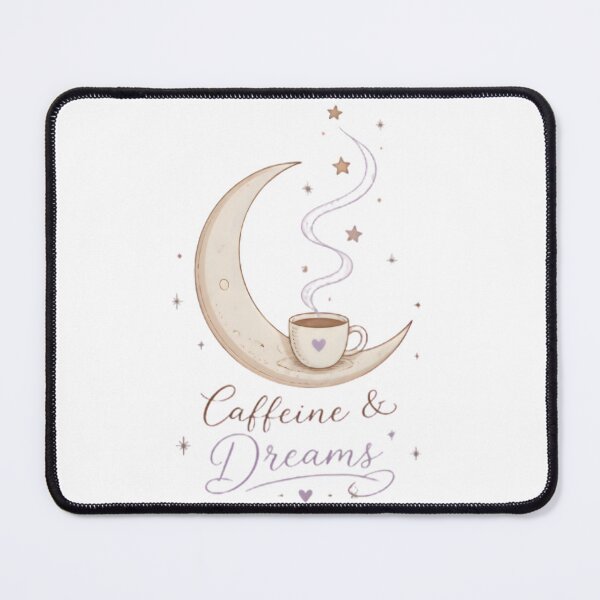 Item preview, Caffeine & Dreams Crescent Moon Coffee | Cozy Celestial Coffee Lover designed and sold by dreamz-world.