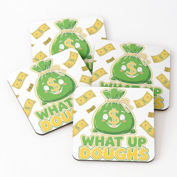 Item preview, What Up Dough$ Cute Cartoon Money Bag Shirt designed and sold by Djbobbi.