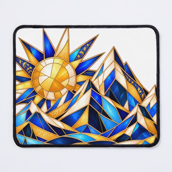 Item preview, Golden Azure Mountains designed and sold by NeuroArtGallery.