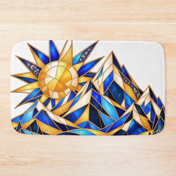 Item preview, Golden Azure Mountains designed and sold by NeuroArtGallery.