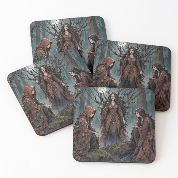 Item preview, Autumn Witches of the Wild Wood designed and sold by Roberta Calabrese.