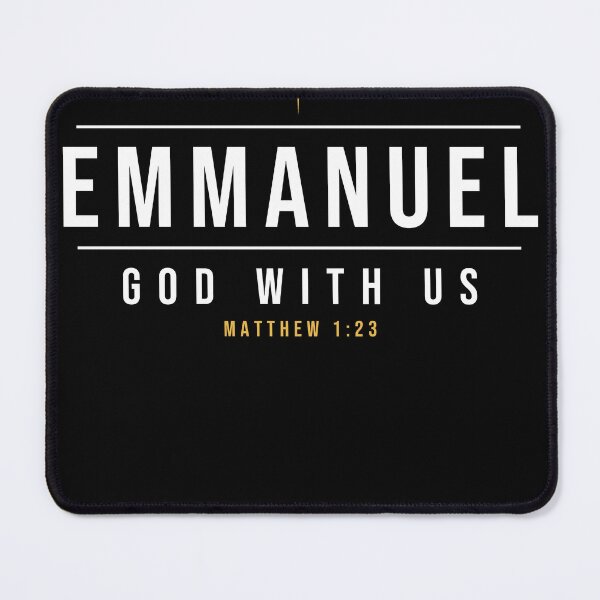 Item preview, Emmanuel God With Us Matthew 1:23 Christian Christmas Faith designed and sold by 198tees.