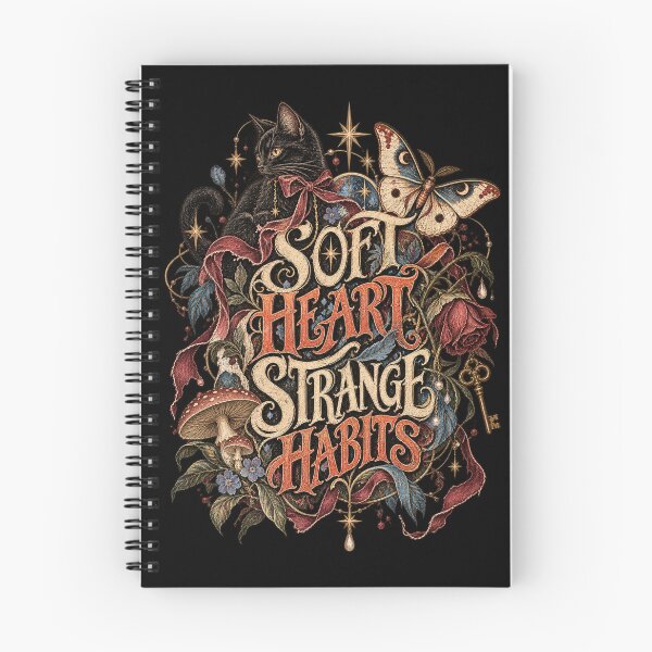 Item preview, Soft Heart Strange Habits Gothic Cat designed and sold by 966 A.D..