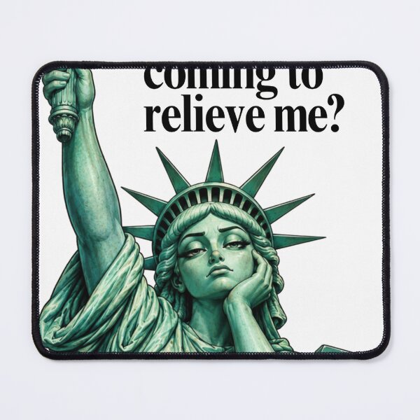 Item preview, Anyone Coming To Relieve Me Funny Statue Design designed and sold by Tobietales.