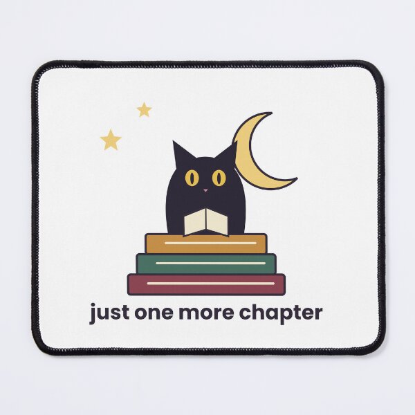 Item preview, Just One More Chapter – Black Cat and Books, Dark Academia designed and sold by Seangean5.