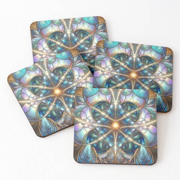 Item preview, Stained Glass Cosmic Fractal designed and sold by Frackxion.