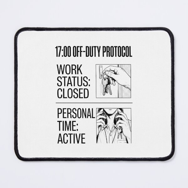 Item preview, 1700 Off Duty Protocol Work Status Closed Graphic designed and sold by SplashTastic.