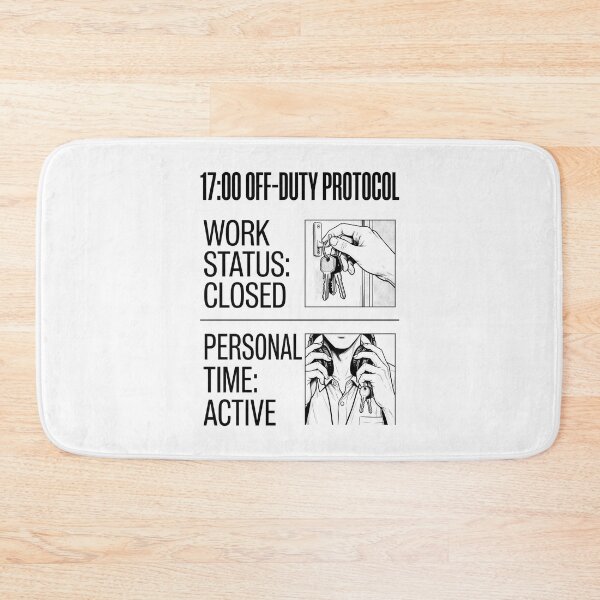 Item preview, 1700 Off Duty Protocol Work Status Closed Graphic designed and sold by SplashTastic.
