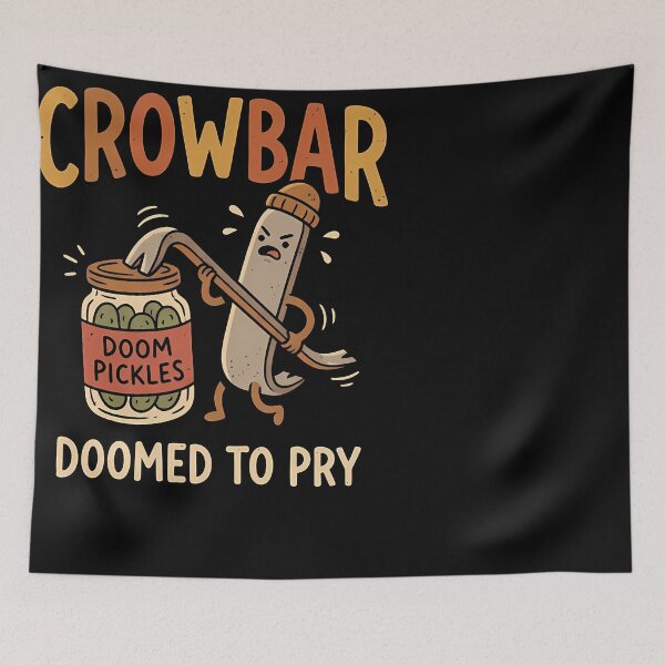 Item preview, Crowbar Prying Open Doom Pickles Jar designed and sold by IsabellaRyland.
