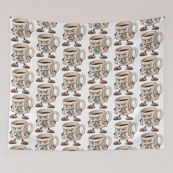 Item preview, You Wouldn't Like Me When I'm Empty – Grumpy Coffee Mug designed and sold by Amy Helms.